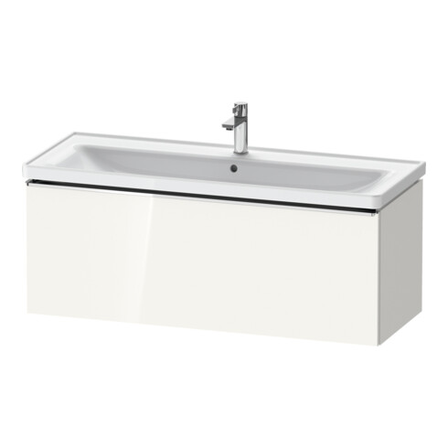 Duravit Meuble sous lavabo D-Neo 118,4x45,2x44 cm, 1 tiroir, suspendu, chr/blc hgl