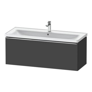 Duravit Meuble sous lavabo D-Neo 118,4x45,2x44 cm, 1 tiroir, suspendu, chr/Grap ma