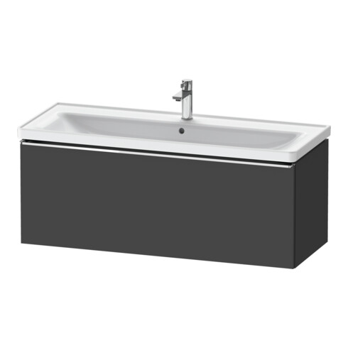 Duravit Meuble sous lavabo D-Neo 118,4x45,2x44 cm, 1 tiroir, suspendu, chr/Grap ma