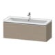 Duravit Meuble sous lavabo D-Neo 118,4x45,2x44 cm, 1 tiroir, suspendu, chrome/lin-1