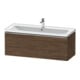 Duravit Meuble sous lavabo D-Neo 118,4x45,2x44 cm, 1 tiroir, wd, chr/noisette foncé-1