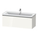 Duravit Meuble sous-lavabo D-Neo 118,4x45,2x44 cm, 1 tiroir, wd, ES blanc brillant-1