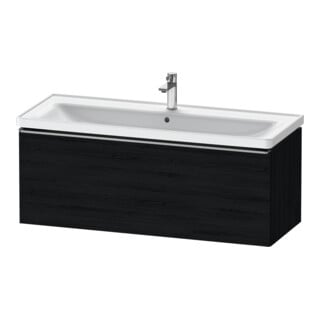 Duravit Meuble sous-lavabo D-Neo 118,4x45,2x44 cm, 1 tiroir, wd, ES blanc mat / noir