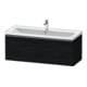 Duravit Meuble sous-lavabo D-Neo 118,4x45,2x44 cm, 1 tiroir, wd, ES blanc mat / noir-1