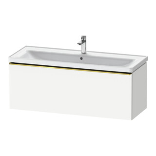 Duravit Meuble sous lavabo D-Neo 118,4x45,2x44 cm, 1 tiroir, wd, g pol/blanc mat