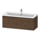 Duravit Meuble sous lavabo D-Neo 118,4x45,2x44 cm, 1 tiroir, wd, noir/noisette foncé-1