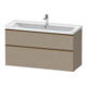 Duravit Meuble sous lavabo D-Neo 118,4x45,2x62,5 cm, 2 tiroirs, blanc lin-1