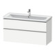 Duravit Meuble sous-lavabo D-Neo 118,4x45,2x62,5 cm, 2 tiroirs, suspendu, chr/blc ma-1