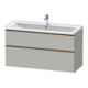 Duravit Meuble sous lavabo D-Neo 118,4x45,2x62,5 cm, 2 tiroirs, wd, b chêne/gris mat-1