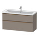 Duravit Meuble sous-lavabo D-Neo 118,4x45,2x62,5 cm, 2 tiroirs, wd, b geb/Bas ma-1
