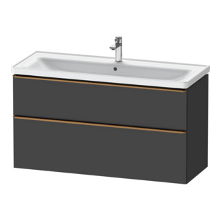 Duravit Meuble sous lavabo D-Neo 118,4x45,2x62,5 cm, 2 tiroirs, wd, b geb/Gra ma
