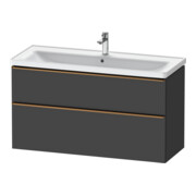 Duravit Meuble sous lavabo D-Neo 118,4x45,2x62,5 cm, 2 tiroirs, wd, b geb/Gra ma