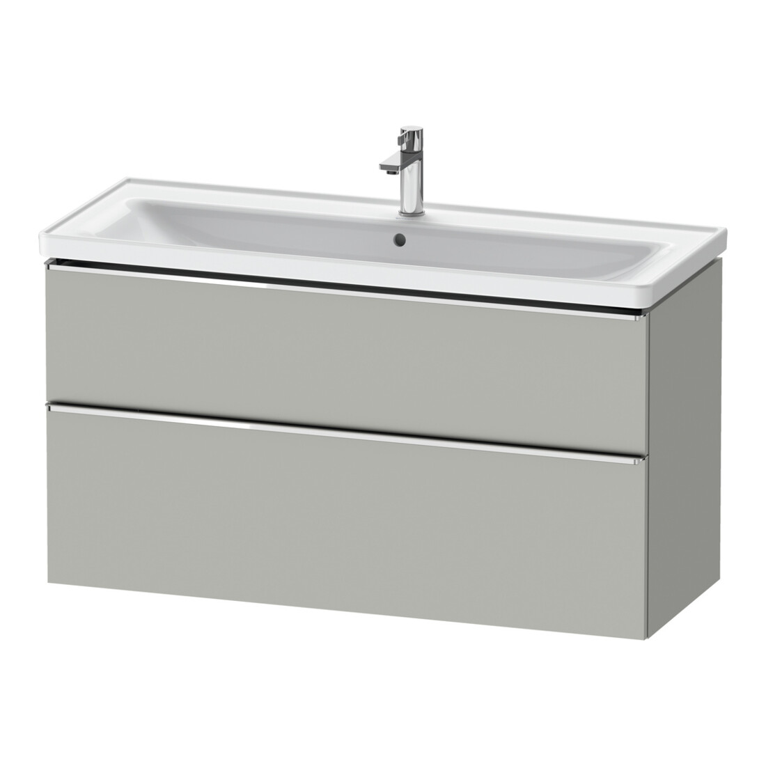 Duravit Meuble sous-lavabo D-Neo 118,4x45,2x62,5 cm, 2 tiroirs, wd, chr/béton ma