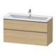 Duravit Meuble sous-lavabo D-Neo 118,4x45,2x62,5 cm, 2 tiroirs, wd, ES geb/Ei N-1