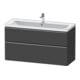 Duravit Meuble sous lavabo D-Neo 118,4x45,2x62,5 cm, 2 tiroirs, wd, ES geb/Gra m-1