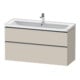 Duravit Meuble sous-lavabo D-Neo 118,4x45,2x62,5 cm, 2 tiroirs, wd, ES geb/Ta ma-1