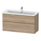 Duravit Meuble sous-lavabo D-Neo 118,4x45,2x62,5 cm, 2 tiroirs, wd, g pol/Ei ma-1