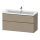 Duravit Meuble sous lavabo D-Neo 118,4x45,2x62,5 cm, 2 tiroirs, wd, g pol/lin-1