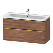 Duravit Meuble sous-lavabo D-Neo 118,4x45,2x62,5 cm, 2 tiroirs, wd, g pol/Nu Nat