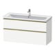 Duravit Meuble sous lavabo D-Neo 118,4x45,2x62,5 cm, 2 tiroirs, wd, g pol/w ma-1