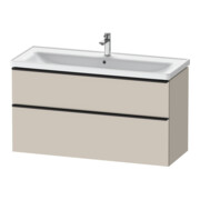 Duravit Meuble sous-lavabo D-Neo 118,4x45,2x62,5 cm, 2 tiroirs, wd, noir/taupe ma