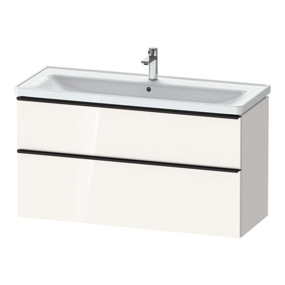 Duravit Meuble sous lavabo D-Neo 118,4x45,2x62,5 cm, 2 tiroirs, wd, sw/hgl