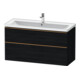 Duravit Meuble sous lavabo D-Neo 118,4x45,2x62,5cm, 2 tiroirs, wd, b chêne/blanc œuf-1