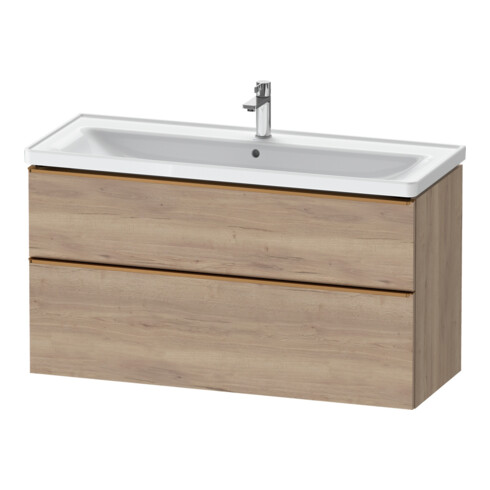 Duravit Meuble sous-lavabo D-Neo 118,4x45,2x62,5cm, 2 tiroirs, wd, b geb/Ei ma