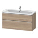 Duravit Meuble sous-lavabo D-Neo 118,4x45,2x62,5cm, 2 tiroirs, wd, ch/Ei marm.-1