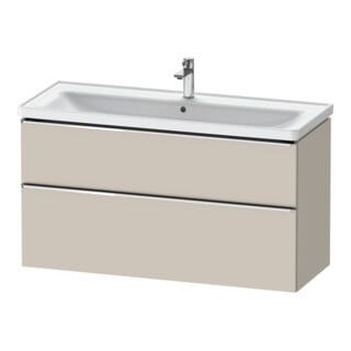 Duravit Meuble sous-lavabo D-Neo 118,4x45,2x62,5cm, 2 tiroirs, wd, chr/Taupe ma