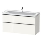 Duravit Meuble sous lavabo D-Neo 118,4x45,2x62,5cm, 2 tiroirs, wd, ES blanc/gris brillant
