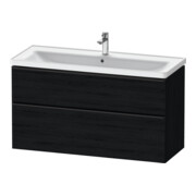 Duravit Meuble sous lavabo D-Neo 118,4x45,2x62,5cm, 2 tiroirs, wd, noir/blanc œuf
