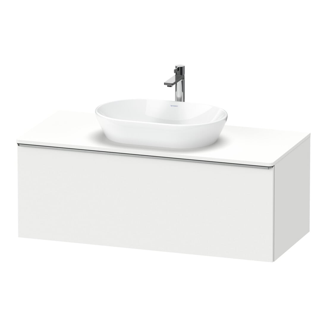 Duravit Meuble sous lavabo D-Neo 120x55 cm, blanc brillant, 1 tiroir, 1 porte, suspendu