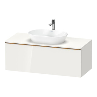 Duravit Meuble sous-lavabo D-Neo 120x55 cm, blanc brillant, 1 tiroir, 1 porte, suspendu