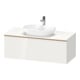 Duravit Meuble sous-lavabo D-Neo 120x55 cm, blanc brillant, 1 tiroir, 1 porte, suspendu-1