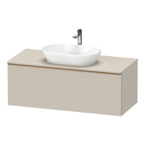 Duravit Meuble sous-lavabo D-Neo 120x55 cm, blanc brillant, 1 tiroir, 1 tablette, suspendu