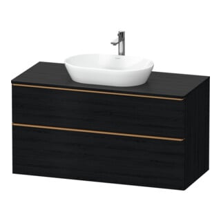 Duravit Meuble sous-lavabo D-Neo 120x55 cm, blanc brillant/églantier, 2 tiroirs, 1 porte, 1 tablette