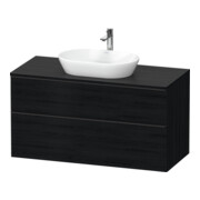 Duravit Meuble sous lavabo D-Neo 120x55 cm, blanc/œuf, 2 tiroirs, 1 porte, 1 plan