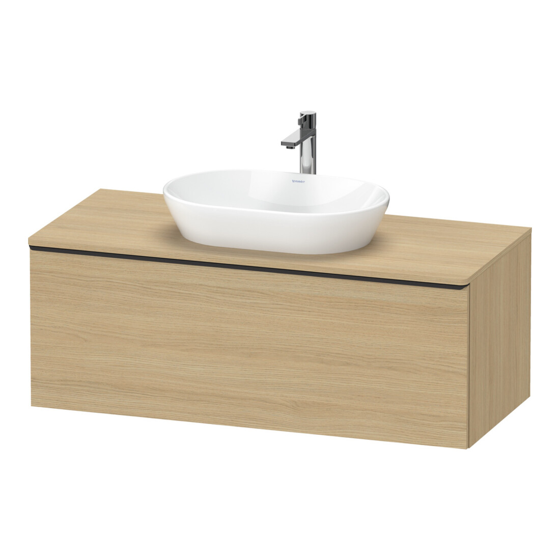 Duravit Meuble sous lavabo D-Neo 120x55 cm, blanc/œuf N, 1 tiroir, 1 porte, suspendu