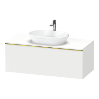 Duravit Meuble sous-lavabo D-Neo 120x55 cm, blanc poli/mat, 1 tiroir, 1 porte, suspendu