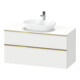 Duravit Meuble sous-lavabo D-Neo 120x55 cm, blanc poli/mat, 2 tiroirs, 1 porte, 1 tablette-1