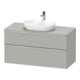 Duravit Meuble sous lavabo D-Neo 120x55 cm, chrome/béton m, 2 tiroirs, 1 porte, 1 plan-1