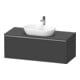Duravit Meuble sous-lavabo D-Neo 120x55 cm, chrome/gris, 1 tiroir, 1 porte, suspendu-1