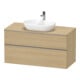 Duravit Meuble sous lavabo D-Neo 120x55 cm, ES geb/Ei N, 2 tiroirs, 1 porte, 1 plan-1