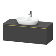 Duravit Meuble sous lavabo D-Neo 120x55 cm, gris mat, 1 tiroir, 1 porte, suspendu