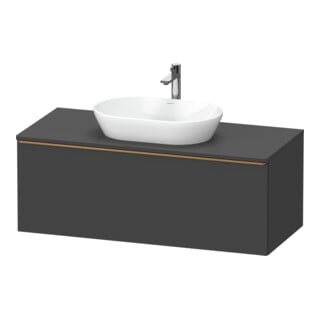 Duravit Meuble sous lavabo D-Neo 120x55 cm, gris mat, 1 tiroir, 1 porte, suspendu