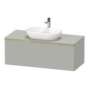 Duravit Meuble sous lavabo D-Neo 120x55 cm, gris poli/gris mat, 1 tiroir, 1 porte, suspendu