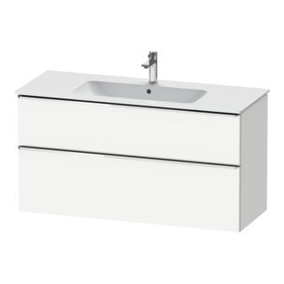 Duravit Meuble sous lavabo D-Neo 121x46,2 cm, avec miroir, 1 tiroir, 1 coulissant