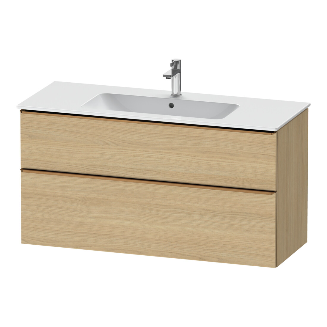 Duravit Meuble sous-lavabo D-Neo 121x46,2 cm, b chêne/ébène N, 1 porte, 1 tiroir