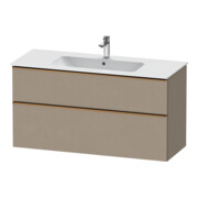 Duravit Meuble sous-lavabo D-Neo 121x46,2 cm, b chêne/lin, 1 porte, 1 tiroir